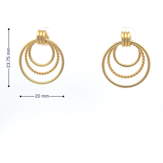 Vergoldete Multi-Creolen