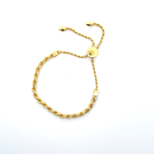 Gold Chain adjustable bracelet