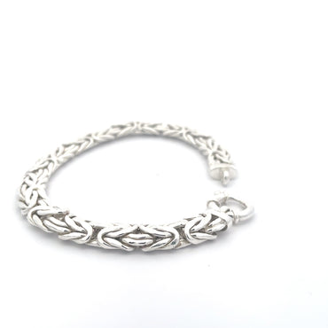 925 Sterling Silver Woven Chain Bracelet