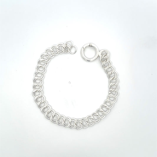 Italian rolo curb chain bracelet