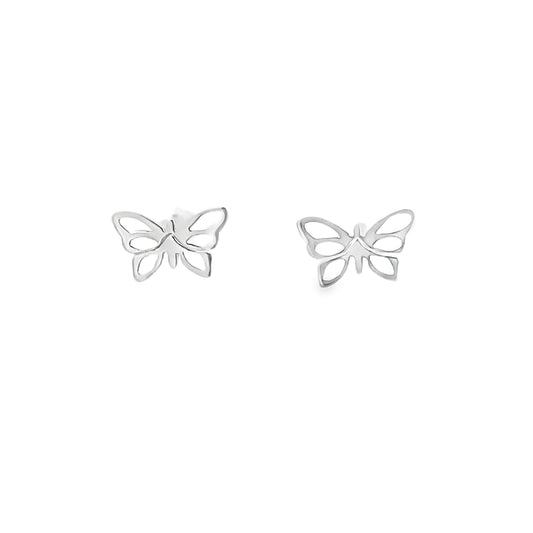 925 Silver Butterfly Stud Earrings