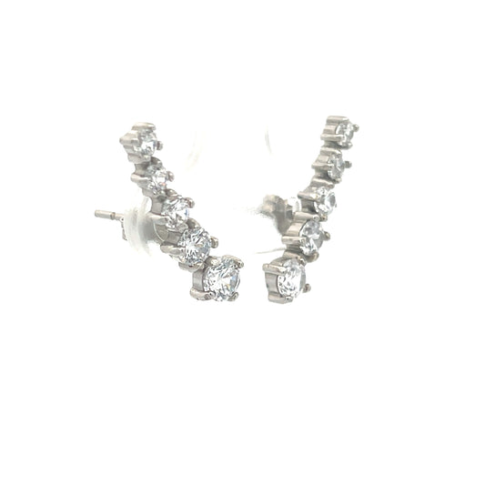 Four stone Ear studs