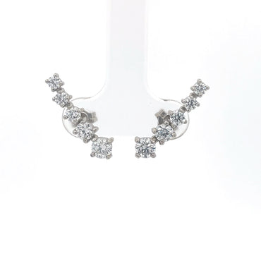 Four stone Ear studs