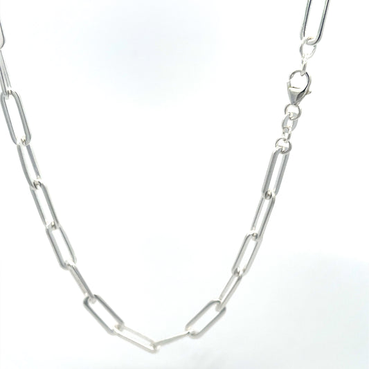 Italian Paperclip link chain necklace