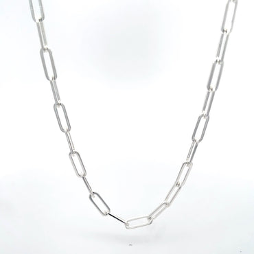 Italian Paperclip link chain necklace