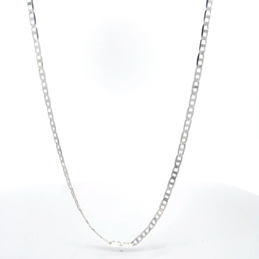 Urban Edge – Figaro-Halskette aus 925er Sterlingsilber