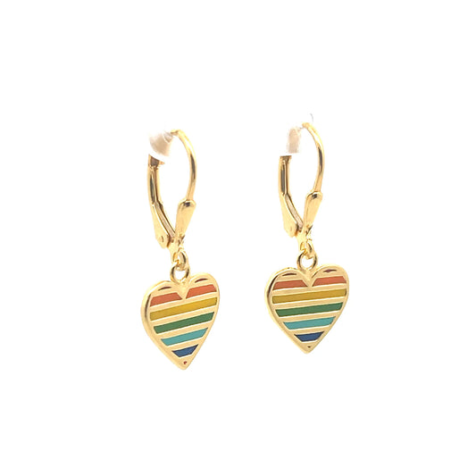 Rainbow drop earrings