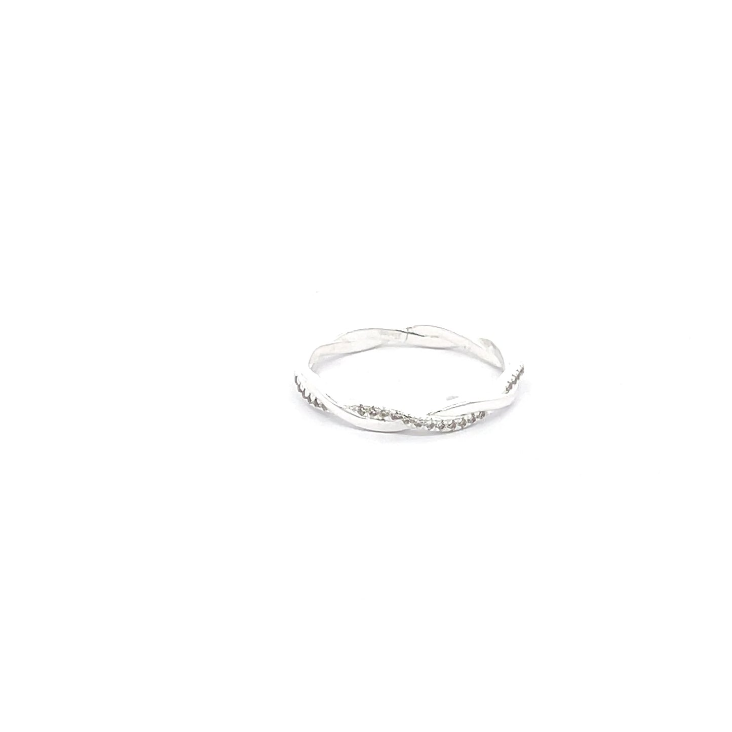925 Silver Delicate Twist Ring – Minimalist Elegance