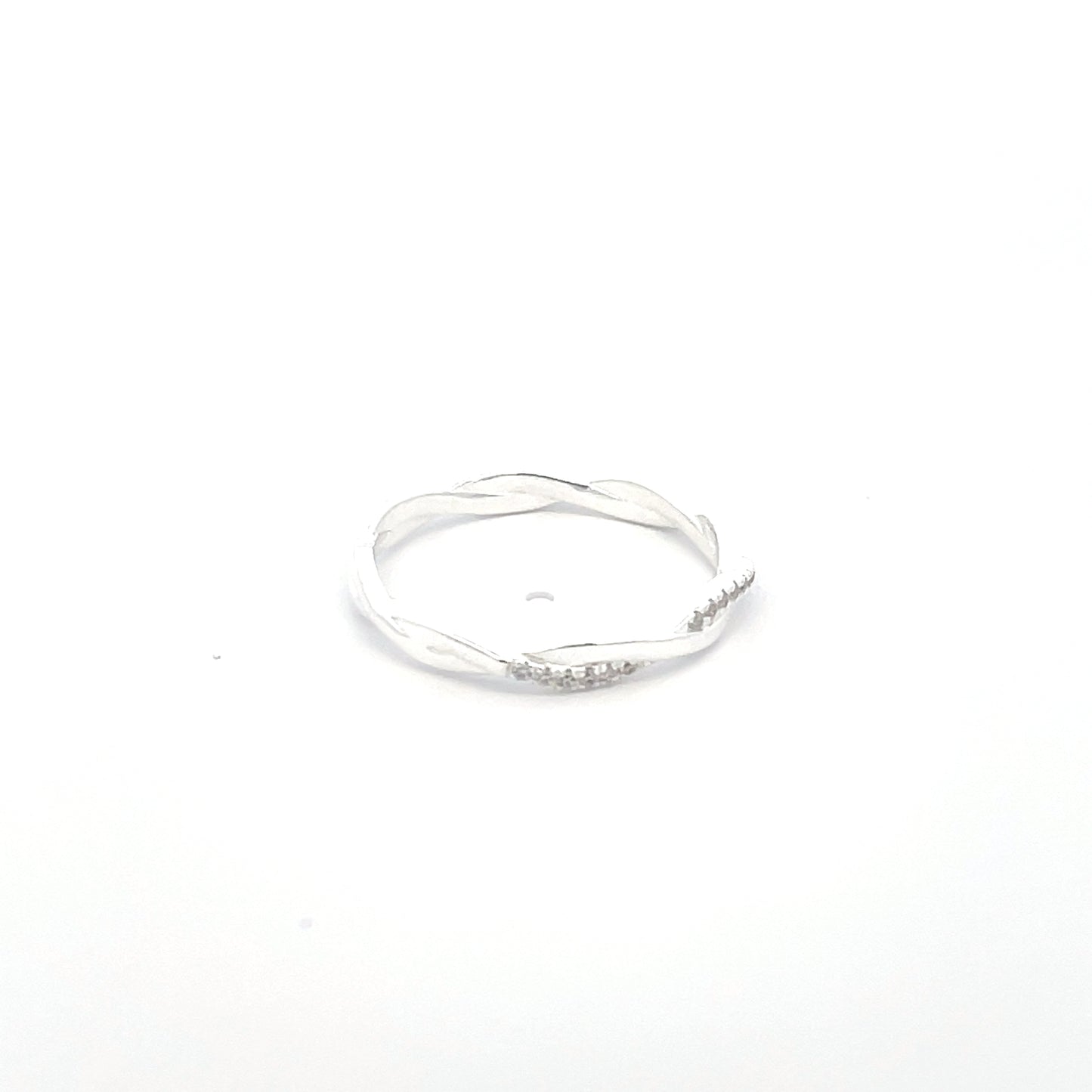 925 Silver Delicate Twist Ring – Minimalist Elegance