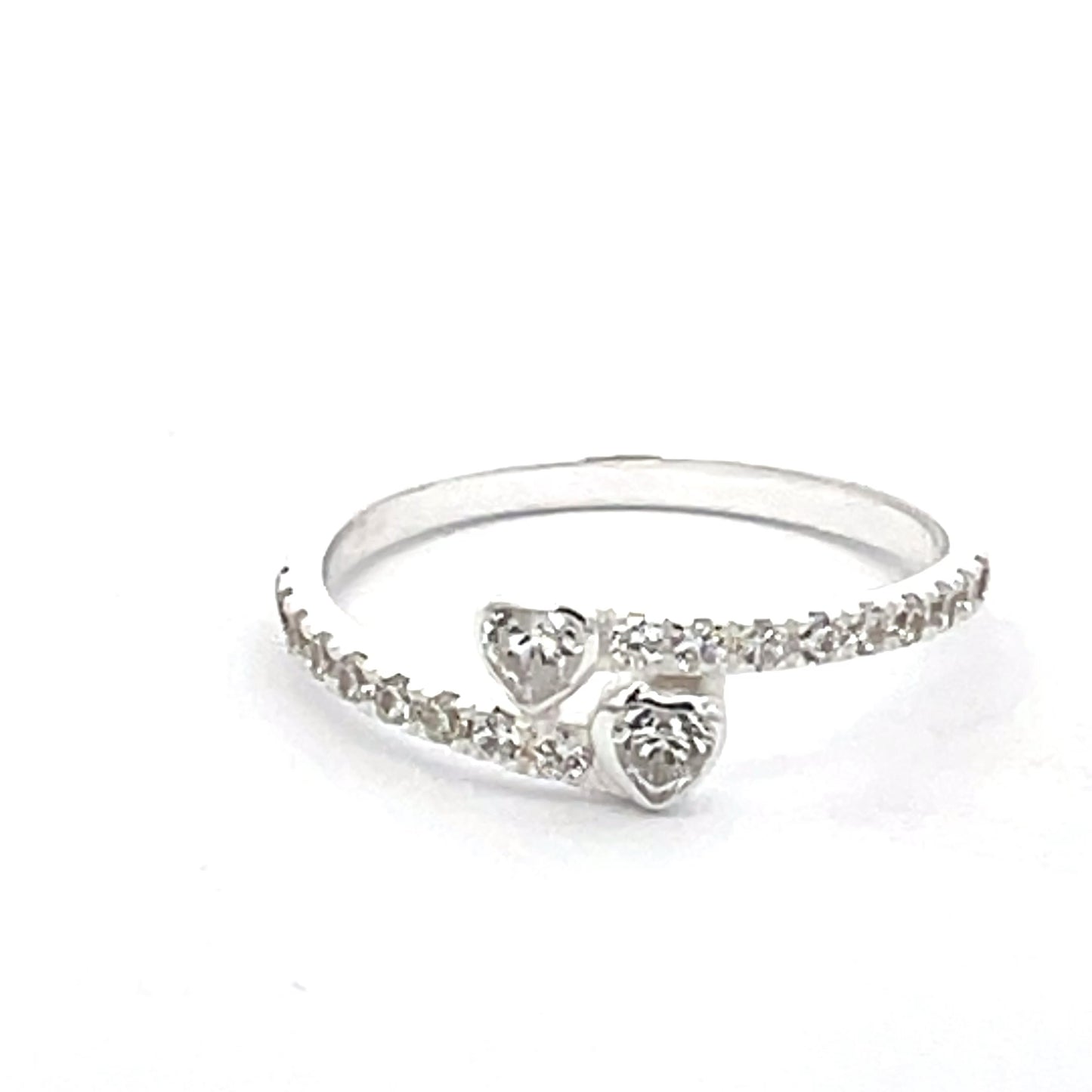 925 Silver Zircon Floral Ring – Feminine Grace