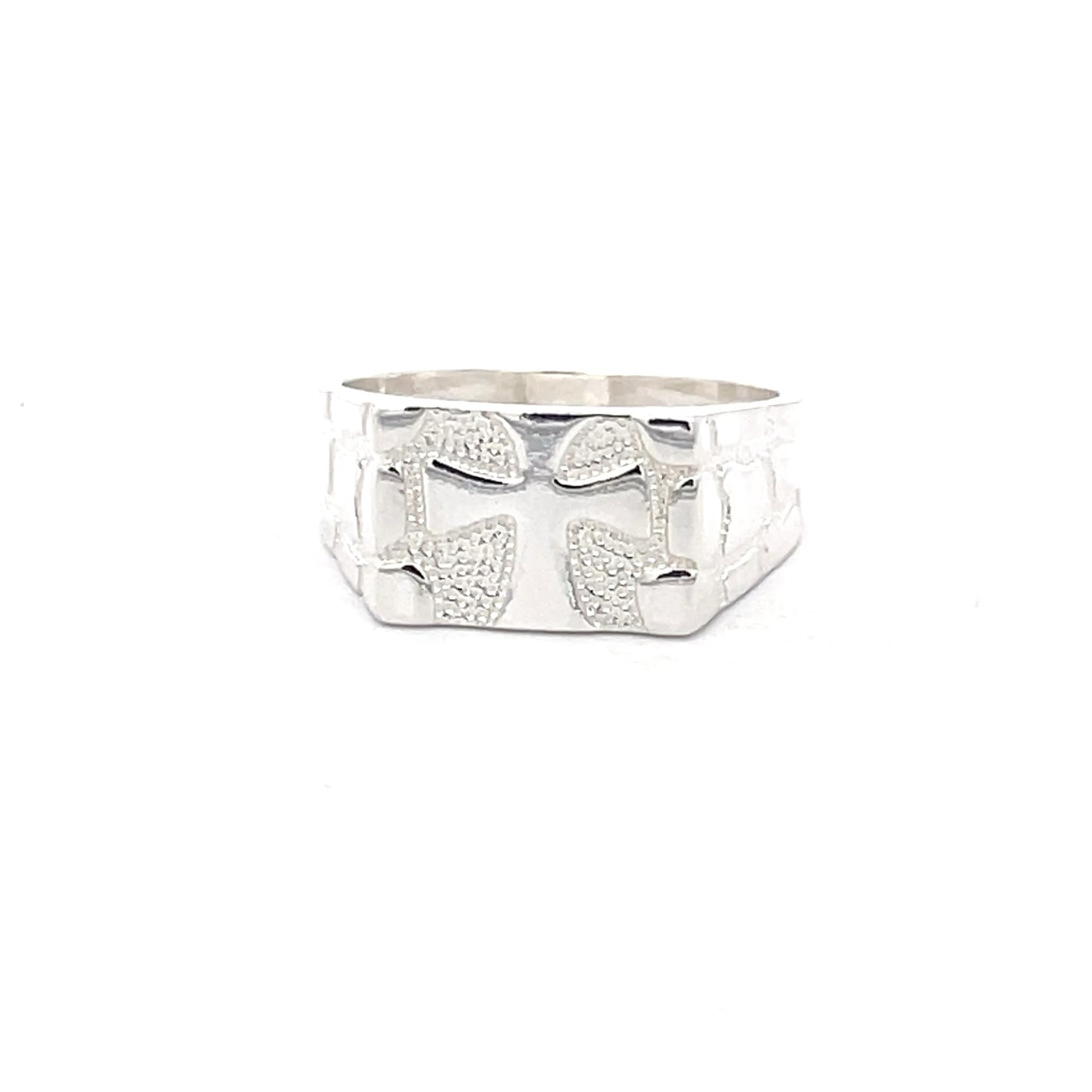 925 Silver Men’s Cross Signet Ring – Bold Minimal Statement Jewelry