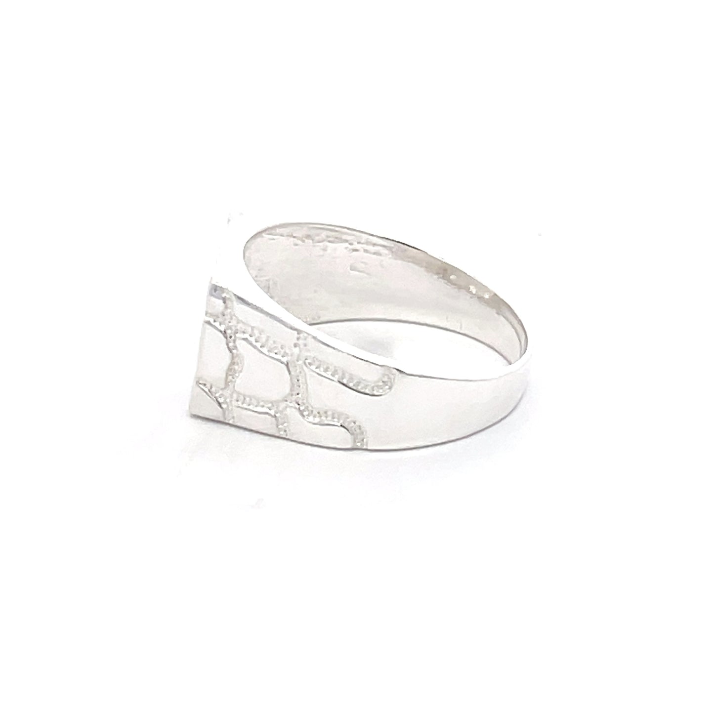 925 Silver Men’s Cross Signet Ring – Bold Minimal Statement Jewelry