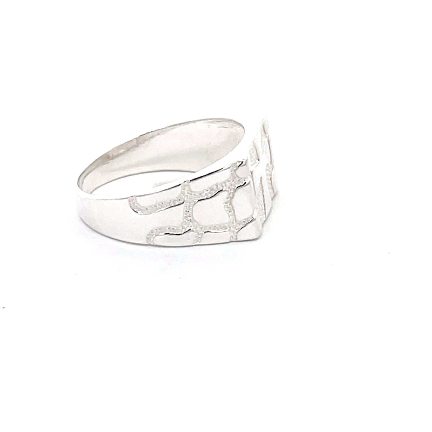 925 Silver Men’s Cross Signet Ring – Bold Minimal Statement Jewelry