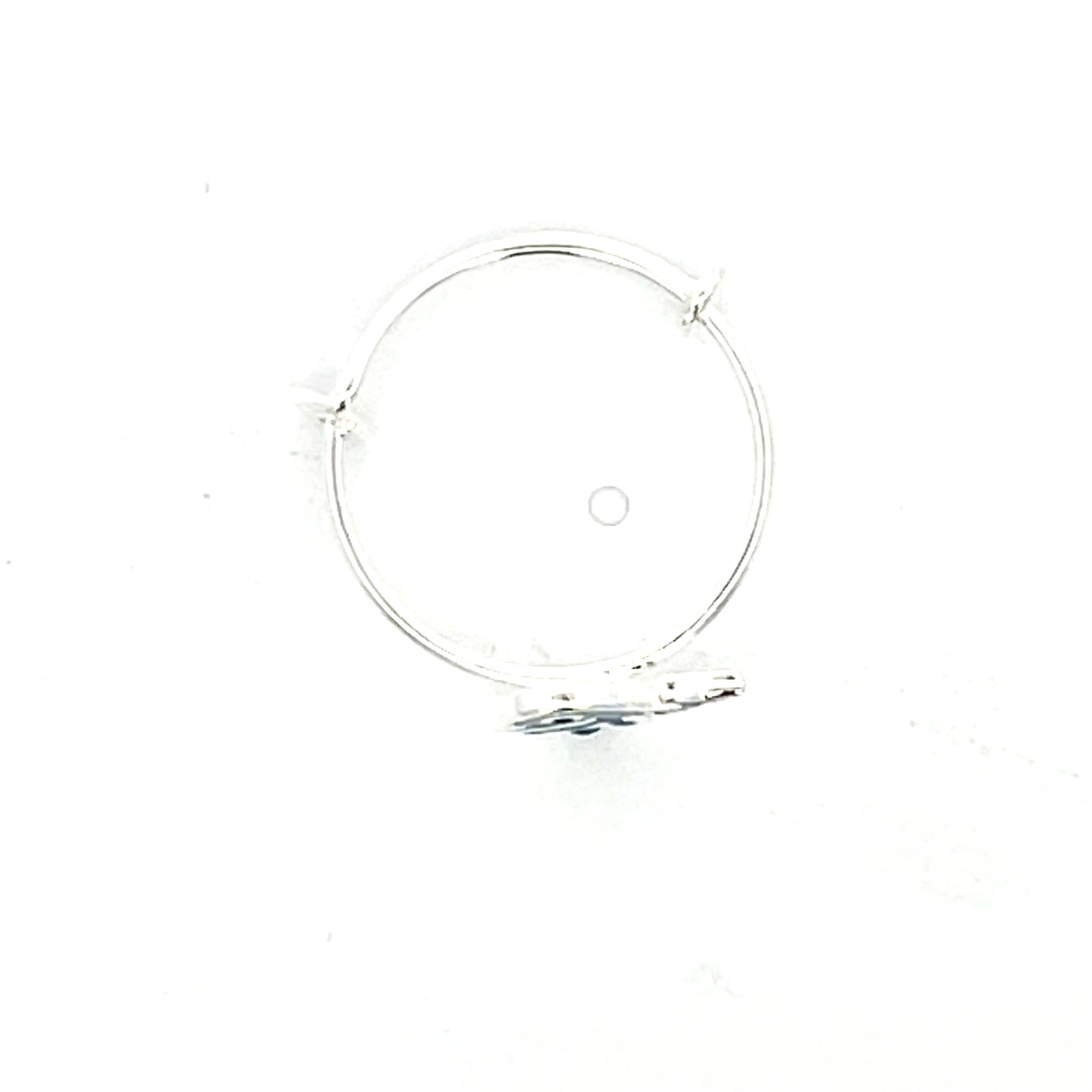 925 Silver Kids Toe Ring with Blue Dolphin Motif