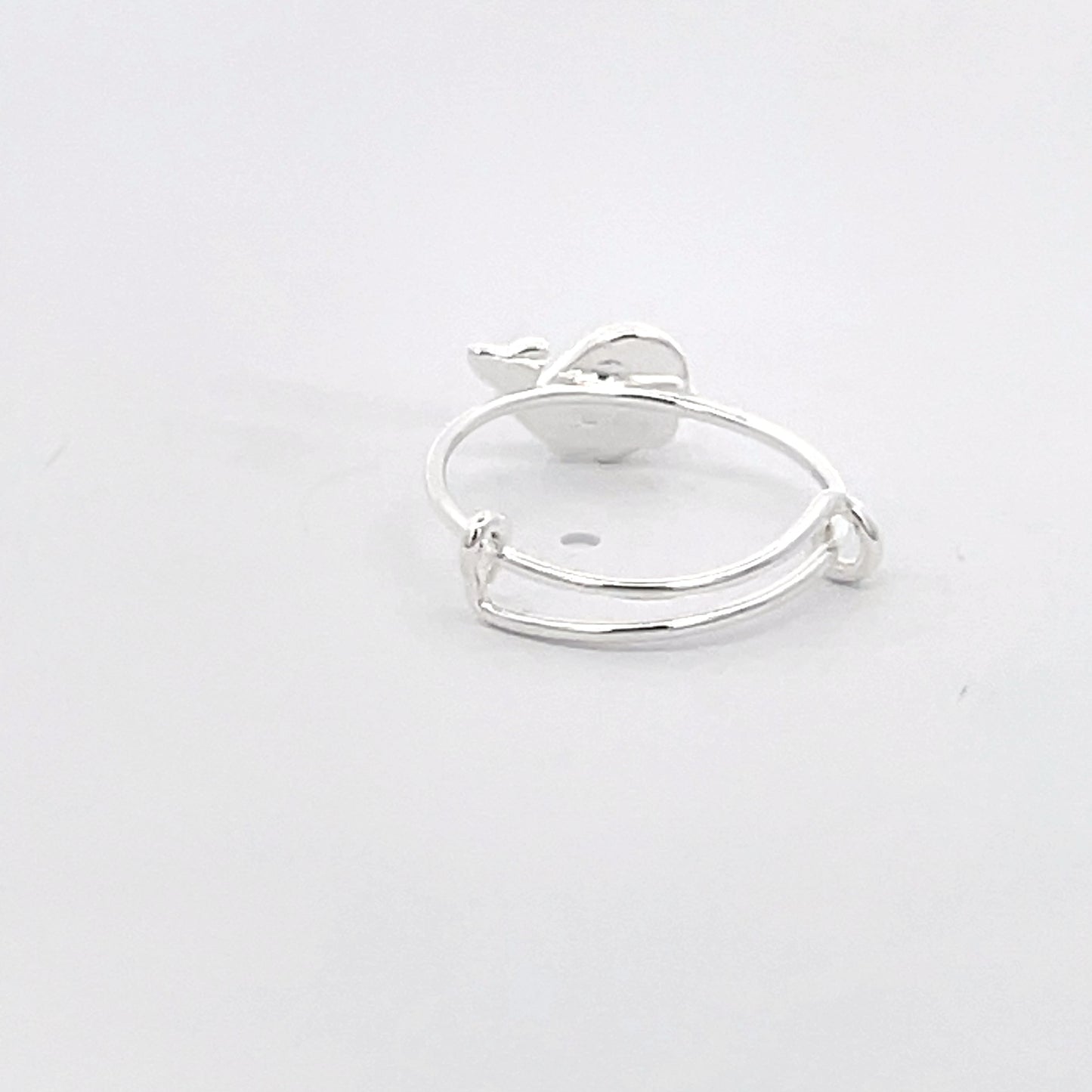 925 Silver Kids Toe Ring with Blue Dolphin Motif