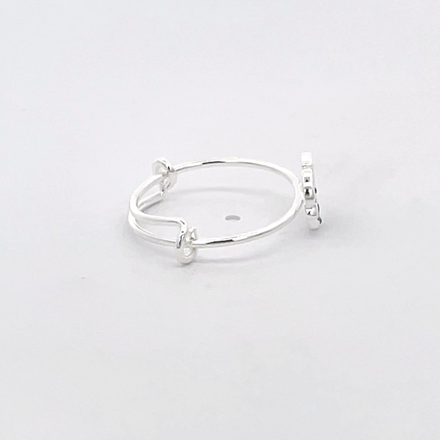 925 Silver Kids Toe Ring with Blue Dolphin Motif