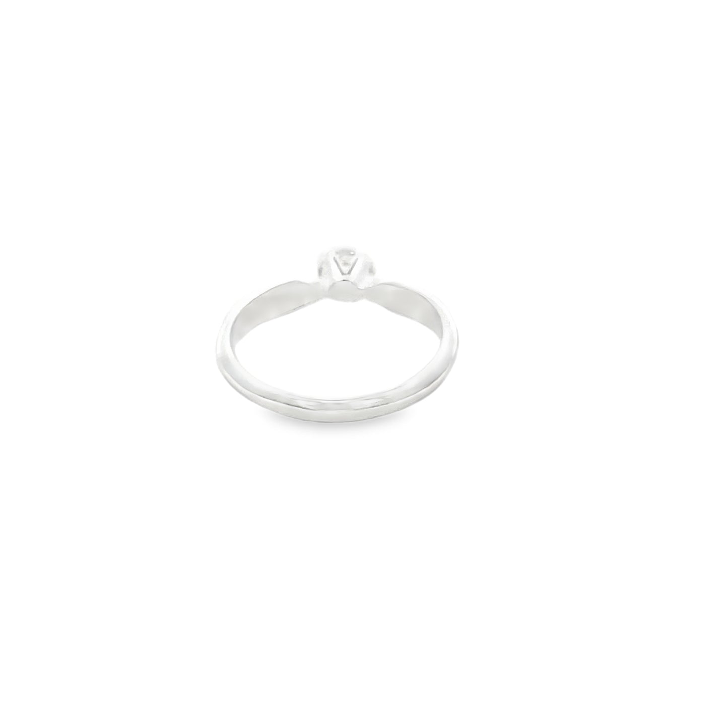 925 Silver Solitaire Ring with Prong Setting