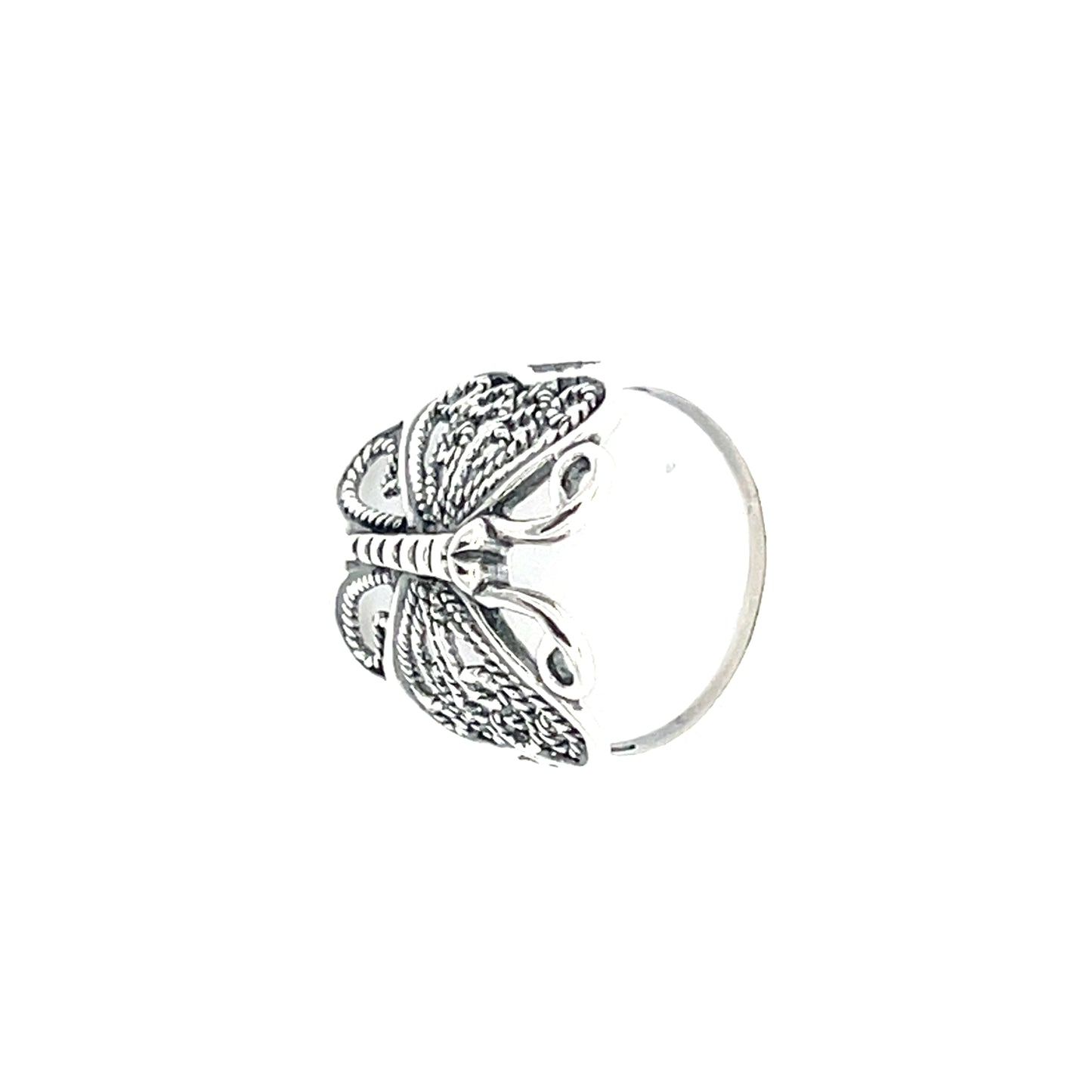 925 Silver Filigree Butterfly Statement Ring