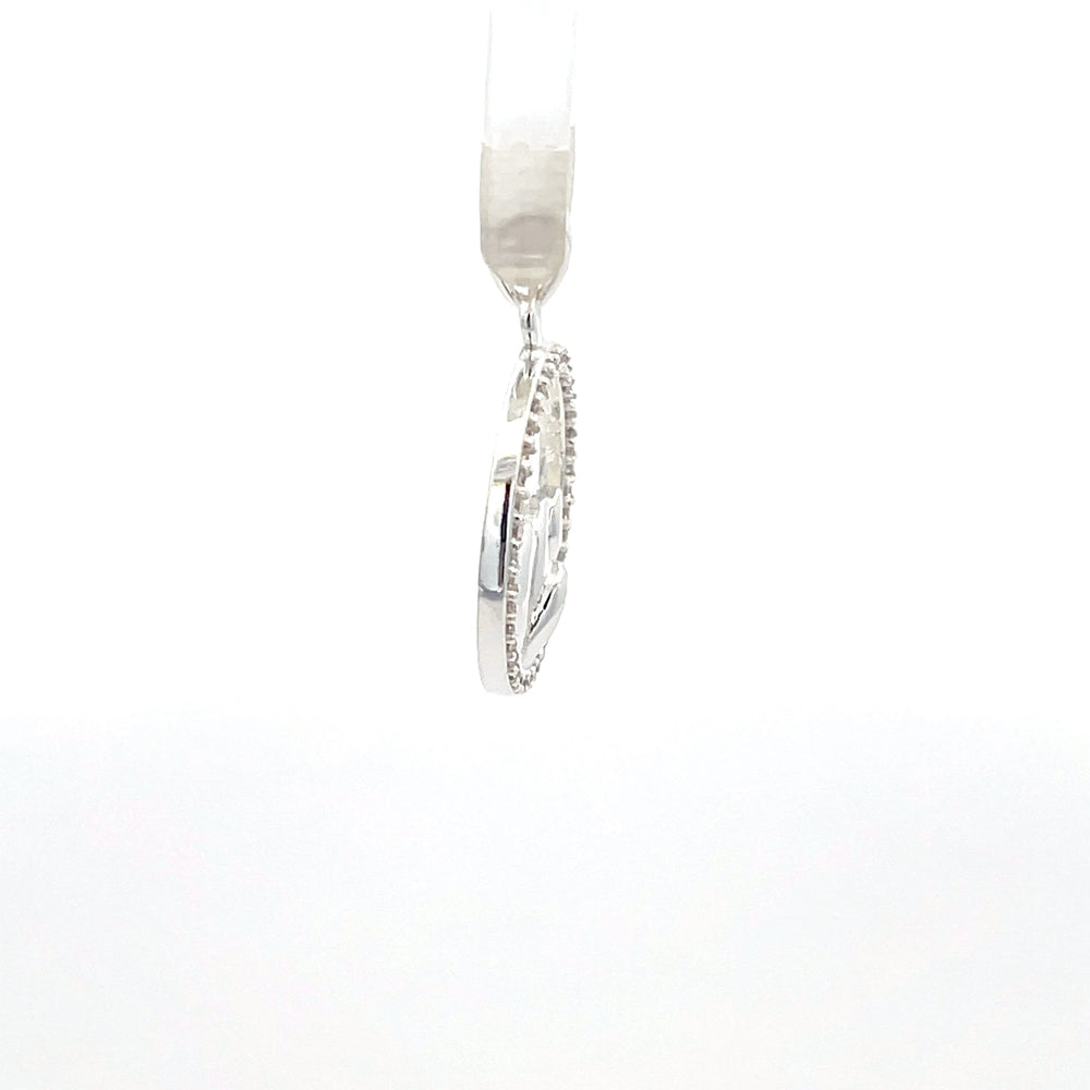 Anhänger „Ozeanwelle“ aus 925er Sterlingsilber mit Zirkonia-Fassung