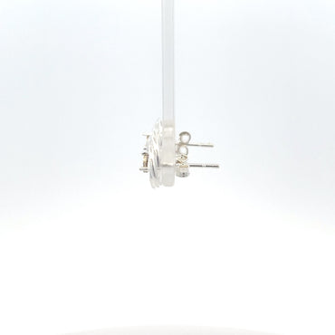 Ohrstecker aus 925er Sterlingsilber mit Spiralknoten-Design