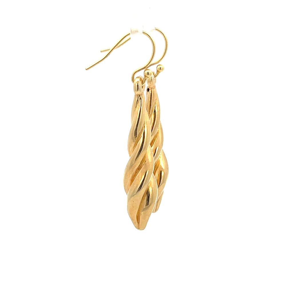 Vergoldete Spiralohrringe