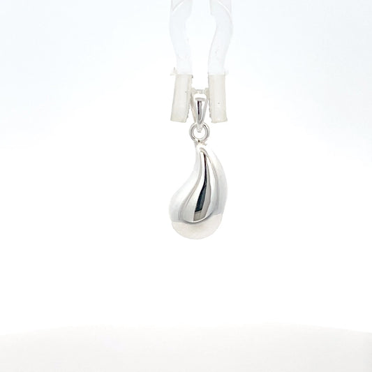 Tropfenförmiger Anhänger aus 925er Silber
