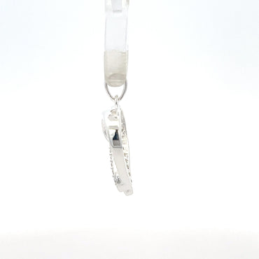 Herzanhänger aus 925er Sterlingsilber mit Zirkonia-Verzierung