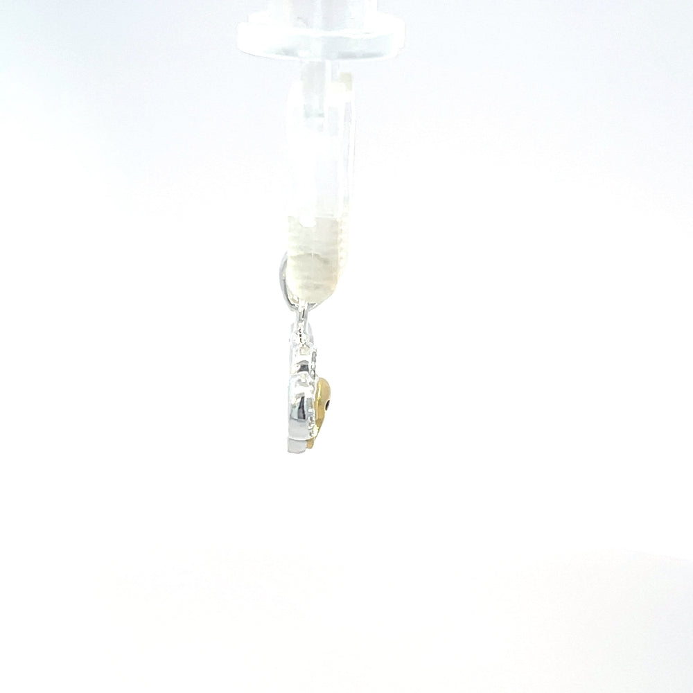 Elefantenanhänger aus 925er Sterlingsilber mit zweifarbigen Details