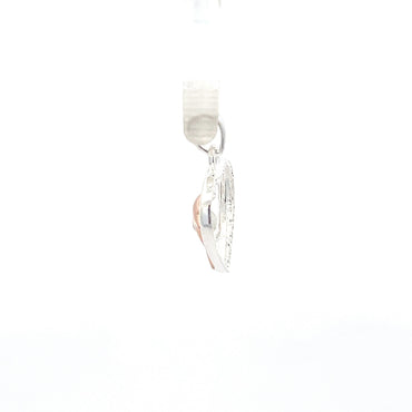 Delfin-Herz-Anhänger aus 925er Sterlingsilber