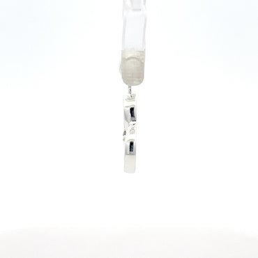 Doppelherz-Anhänger aus 925er Sterlingsilber mit Zirkonia-Akzent