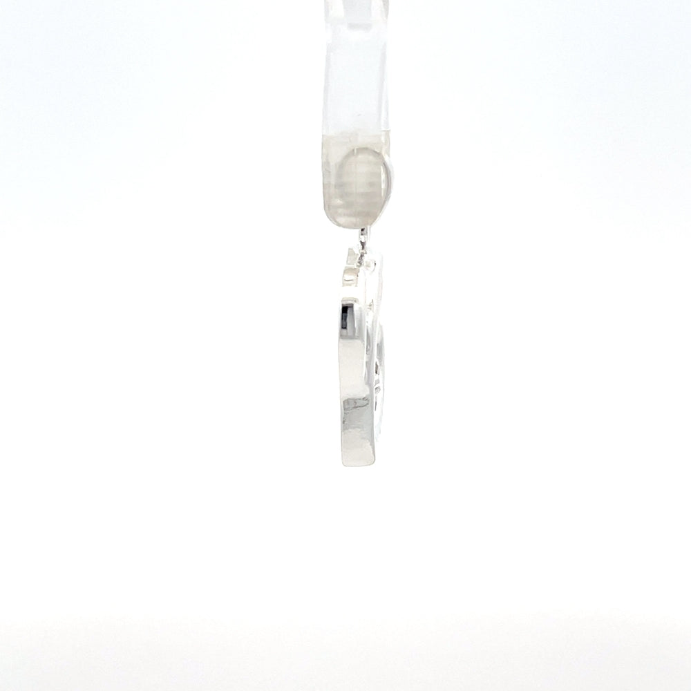 Doppelherz-Anhänger aus 925er Sterlingsilber mit Zirkonia-Akzent