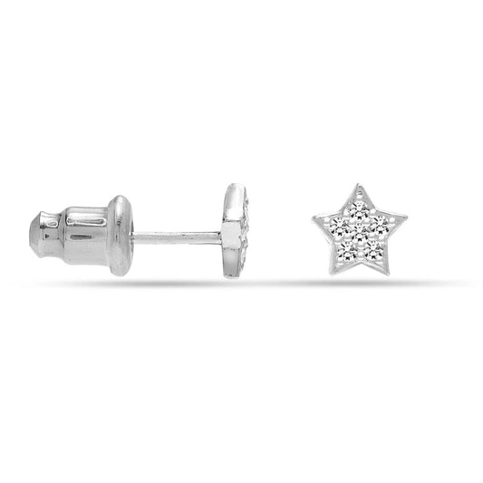 925 Silver Star Stud Earrings