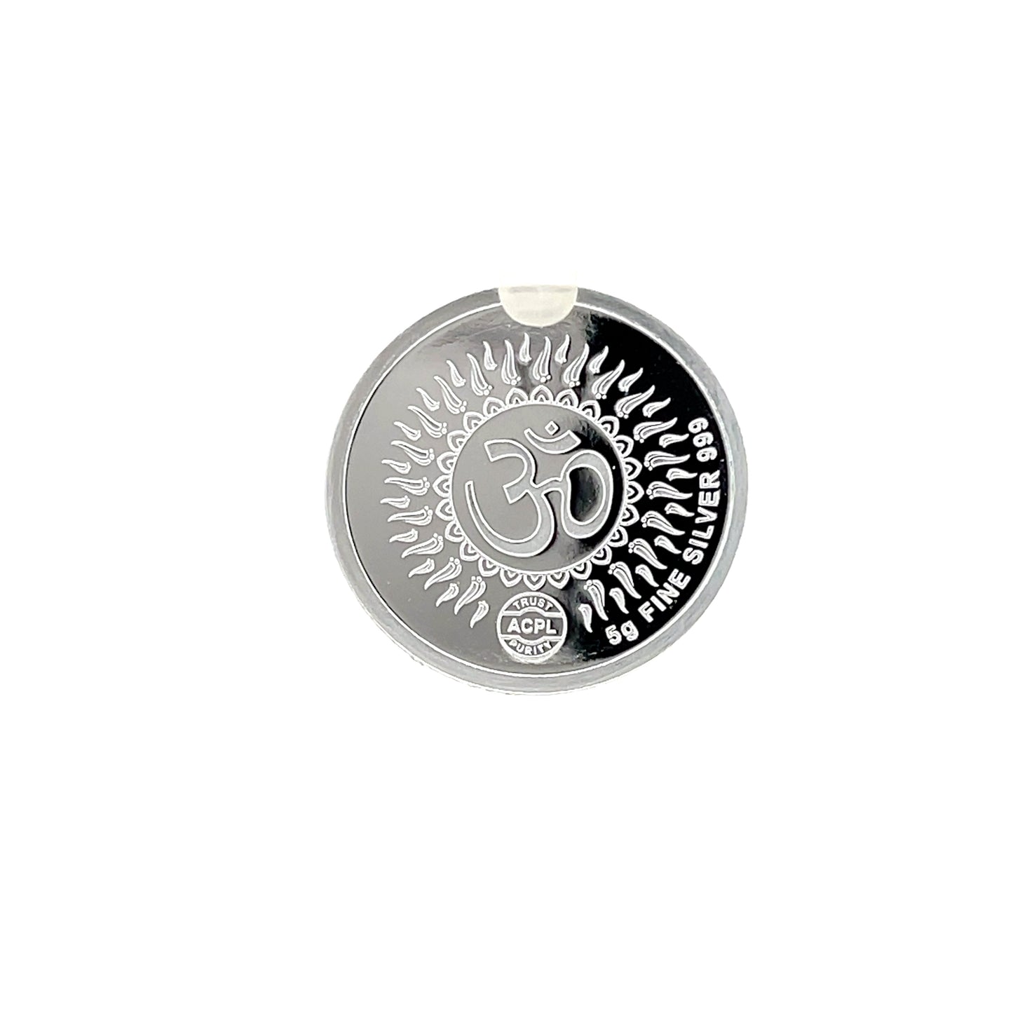 999 5g Laxmi Ganesh Round shape coin