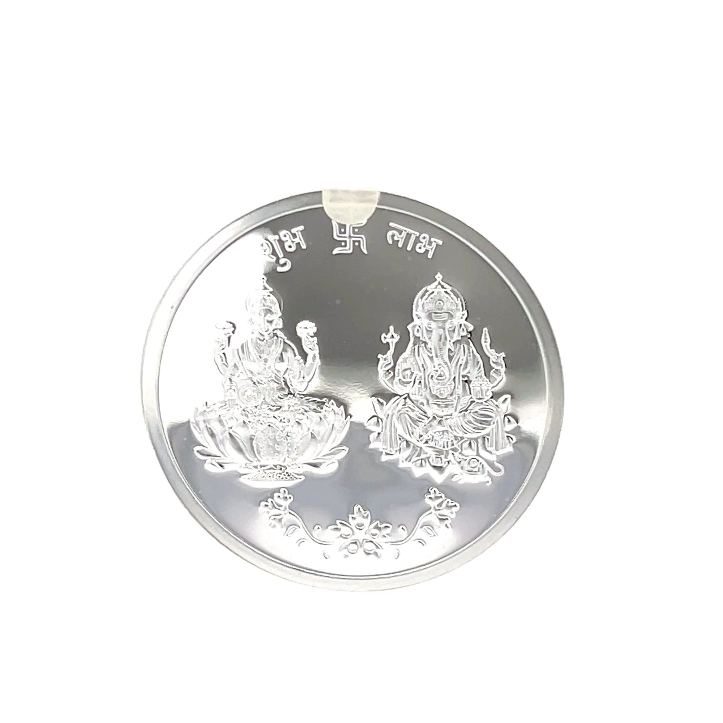 999 10g Laxmi Ganesh Round shape coin