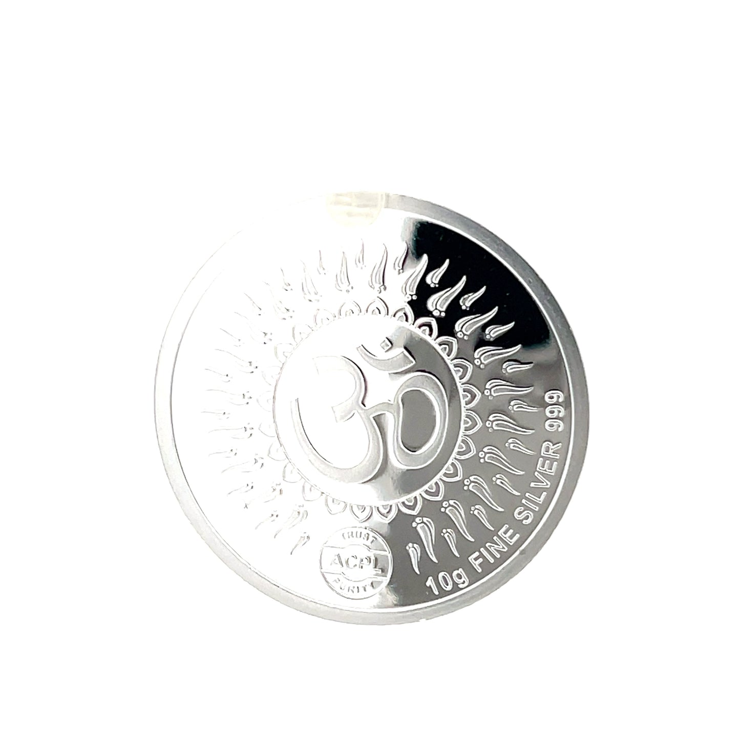 999 10g Laxmi Ganesh Round shape coin