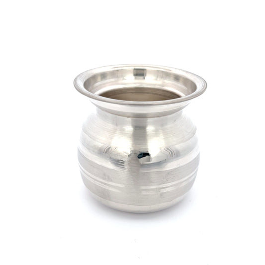 Kleines Puja Lota / Kalash aus 925er Silber – Traditioneller Silberbehälter