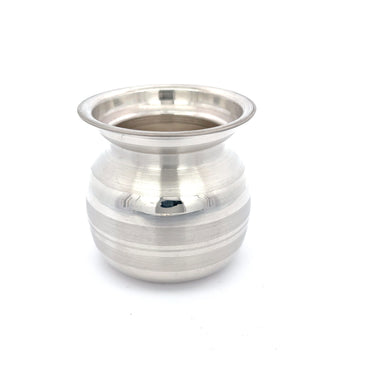 Kleines Puja Lota / Kalash aus 925er Silber – Traditioneller Silberbehälter