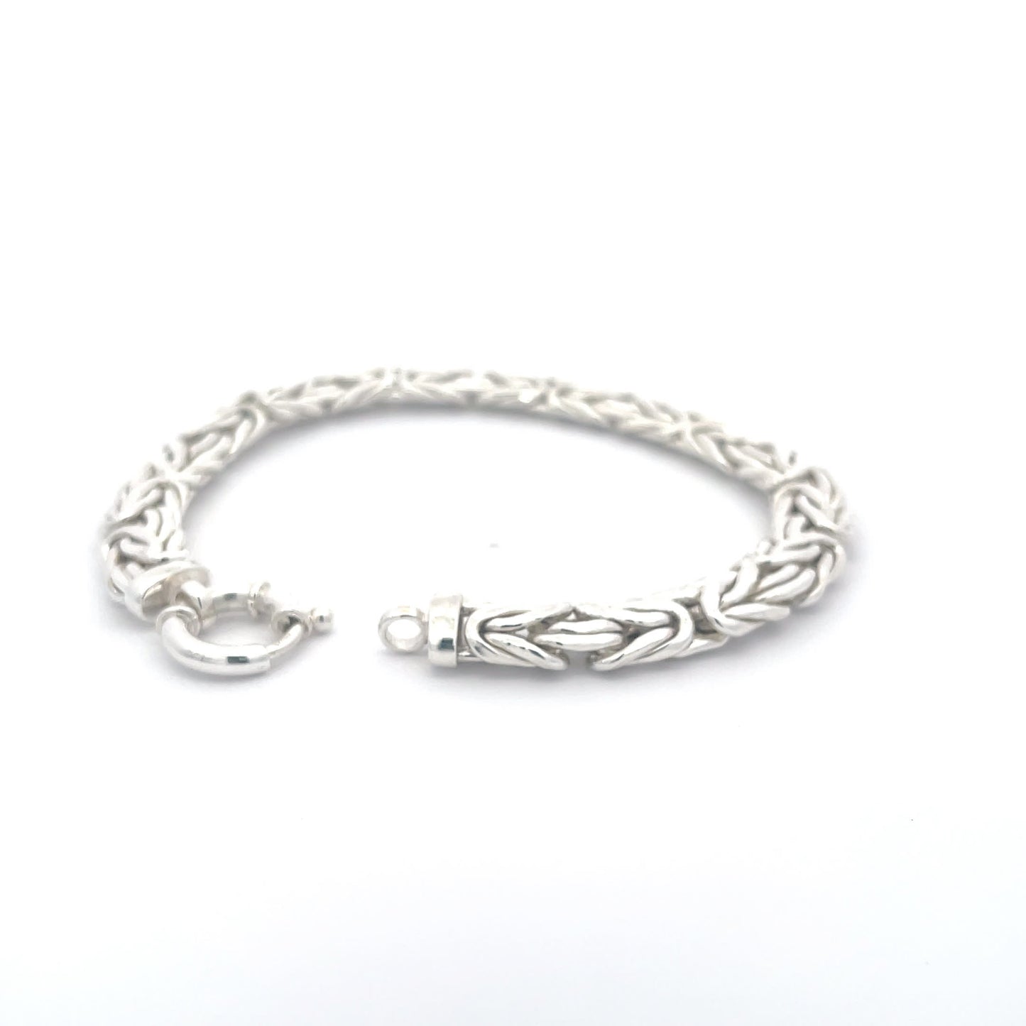 925 Sterling Silver Woven Chain Bracelet