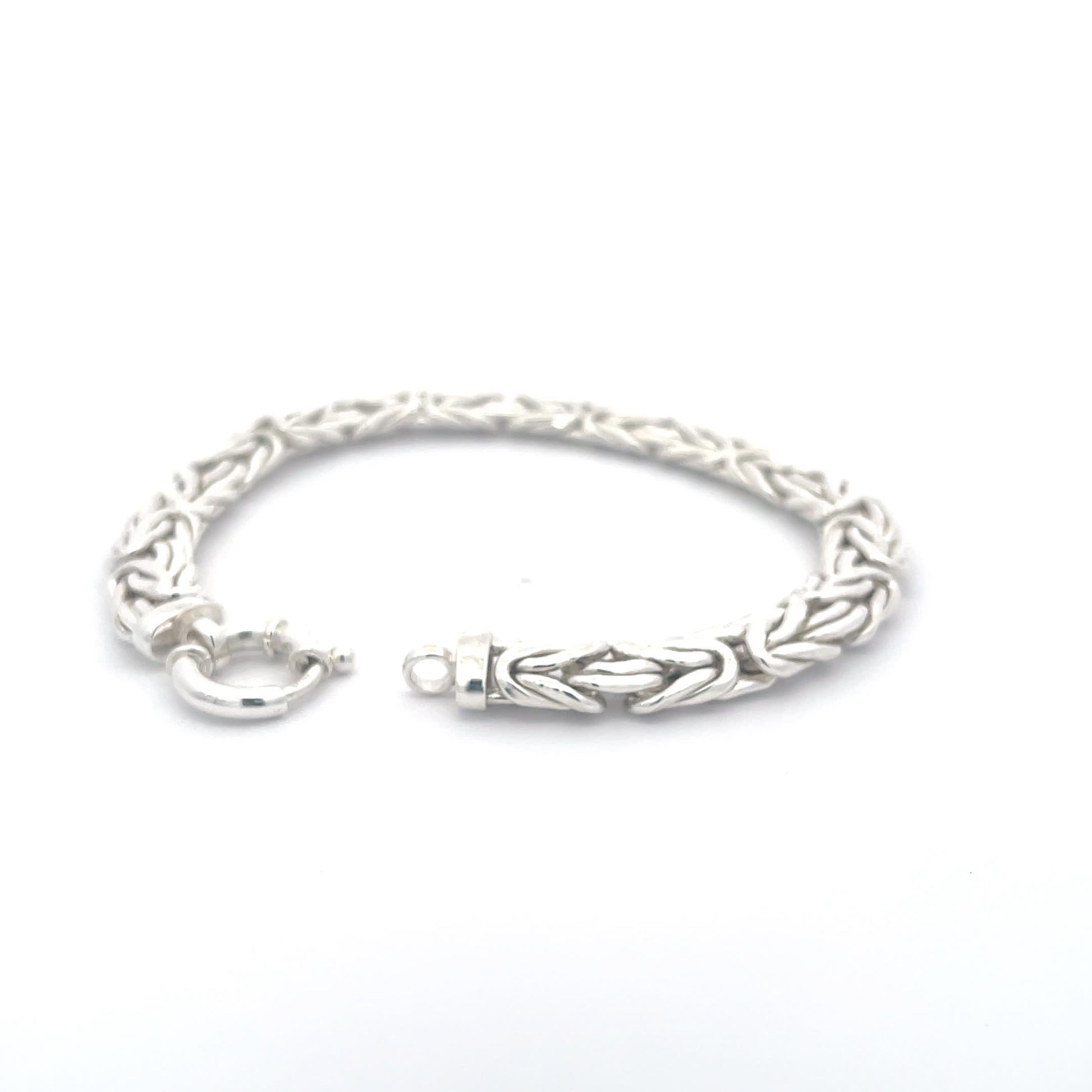 925 Sterling Silver Woven Chain Bracelet
