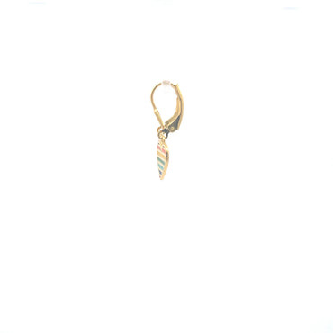 Rainbow drop earrings