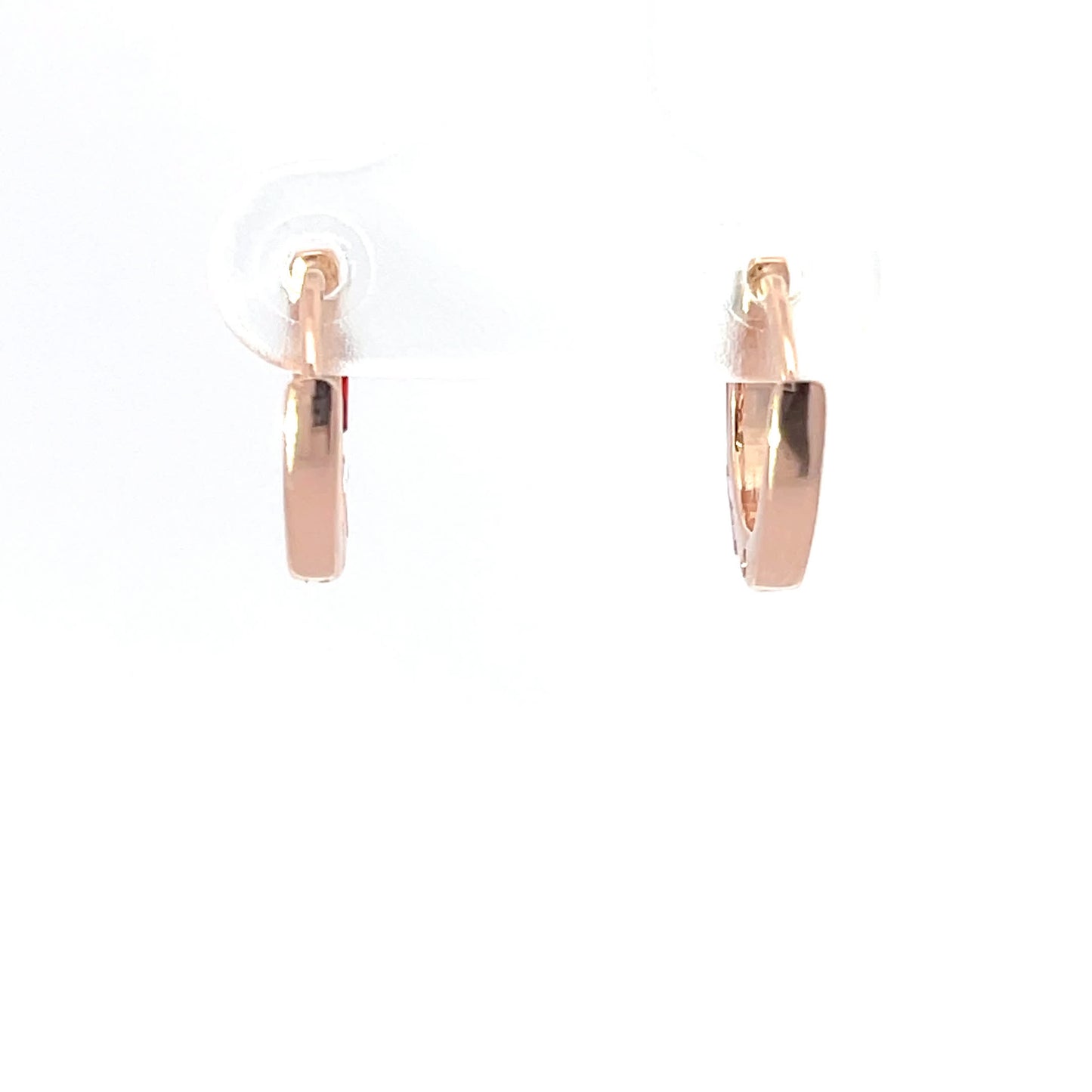 925 Silver Gold-Plated Geometric Hoop Earrings