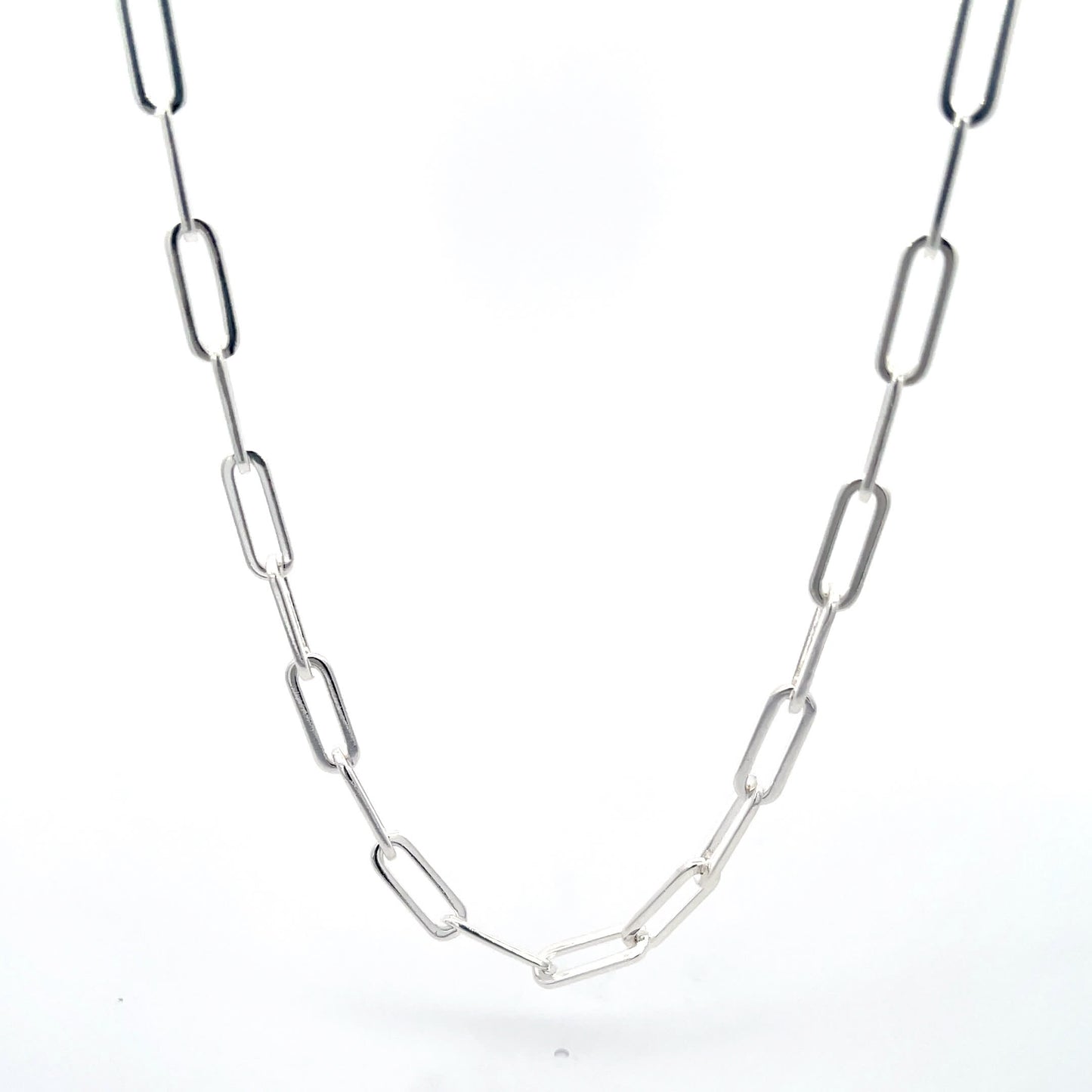 Italian Paperclip link chain necklace