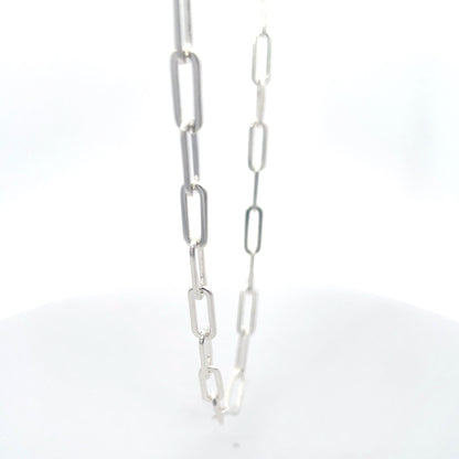 Italian Paperclip link chain necklace