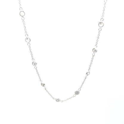 925 Silver Delicate Beaded Necklace for Women and Teens