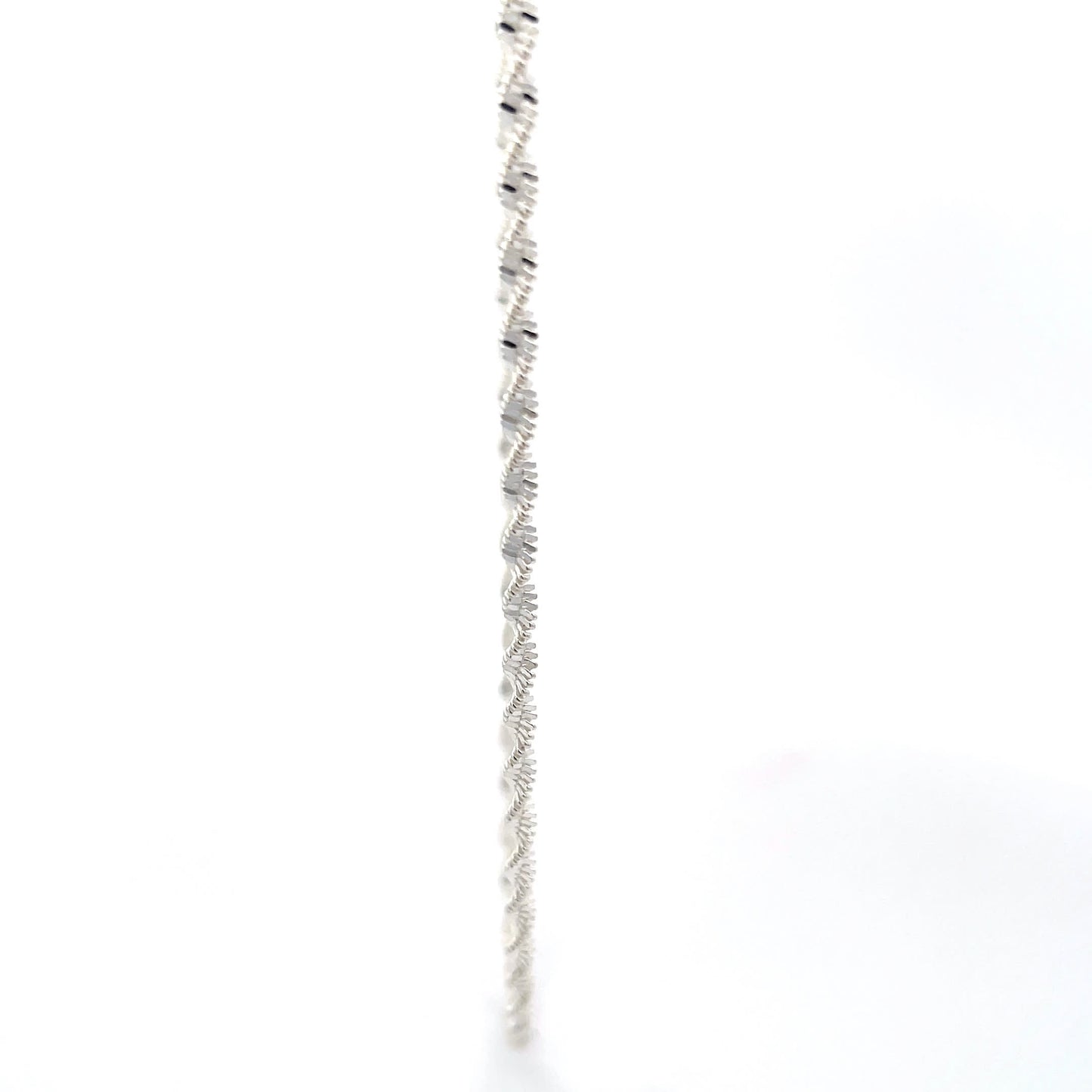 Silver Helix 925 Sterling Silver Twisted Rope Chain Necklace