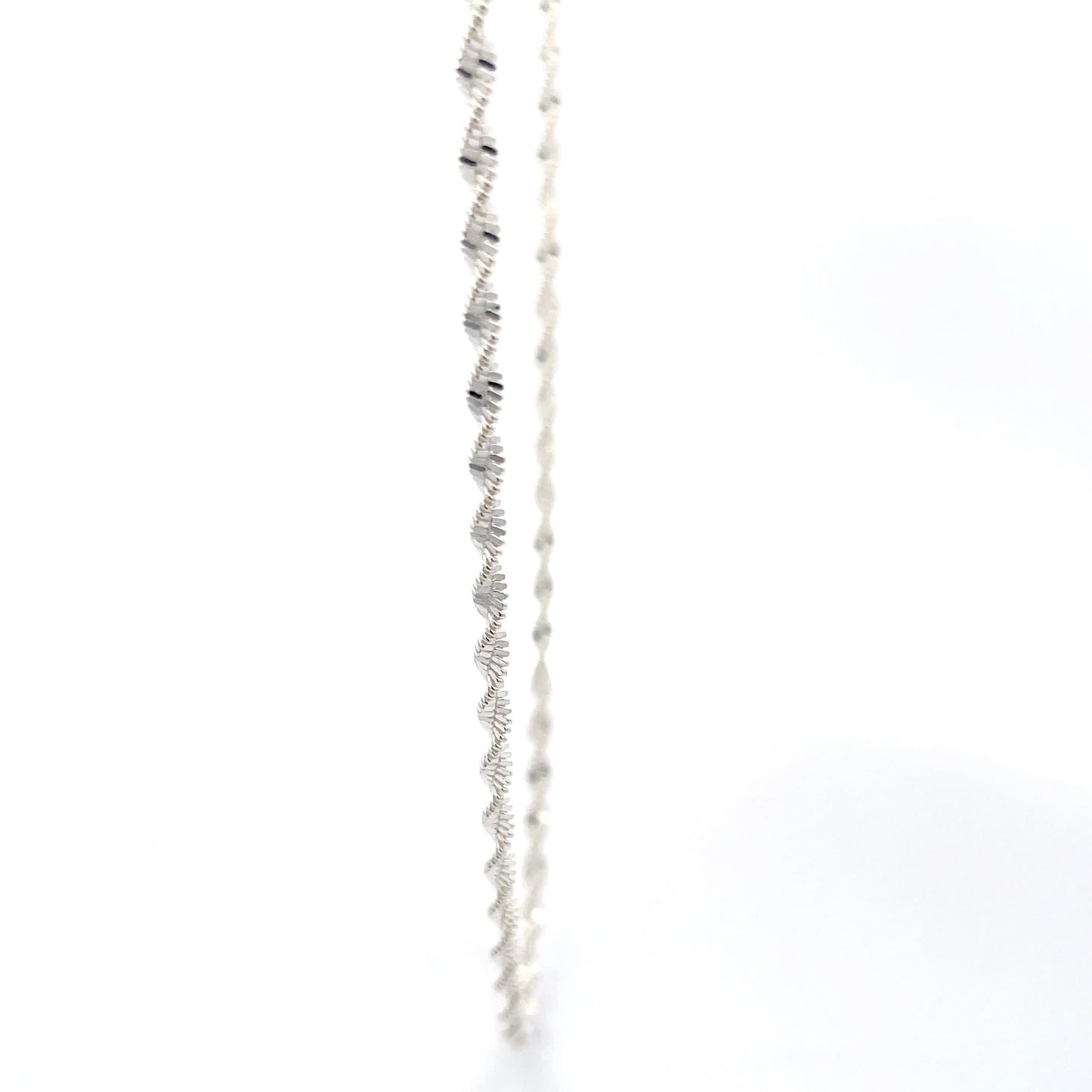 Silver Helix 925 Sterling Silver Twisted Rope Chain Necklace