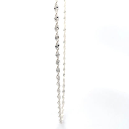 Silver Helix 925 Sterling Silver Twisted Rope Chain Necklace