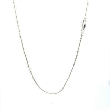 Orbit Flow 925 Sterling Silver Beaded Snake Chain Necklace