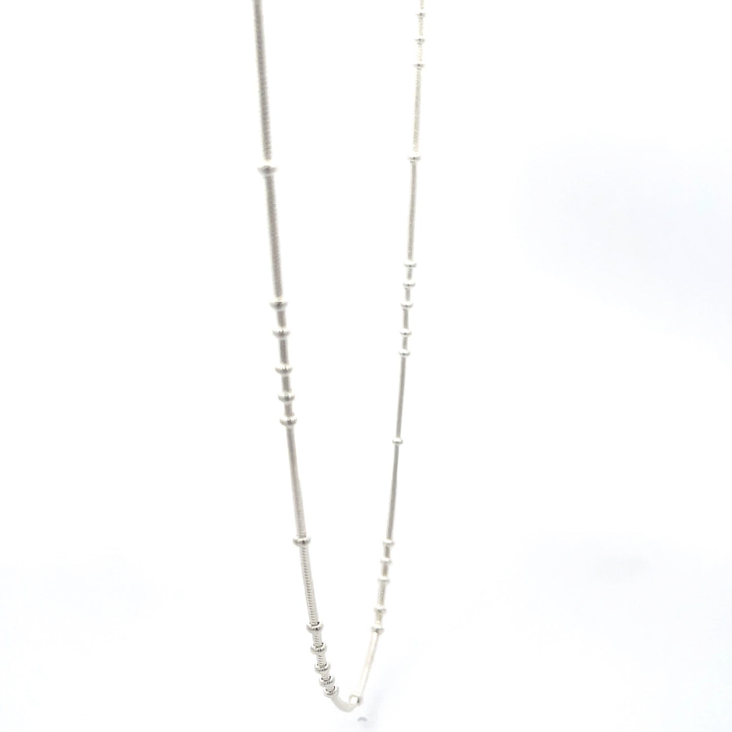 Orbit Flow 925 Sterling Silver Beaded Snake Chain Necklace