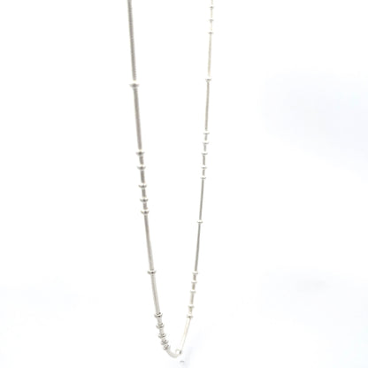 Orbit Flow 925 Sterling Silver Beaded Snake Chain Necklace